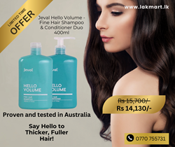 Show details for Jeval / Hair Care - Jeval Hello Volume - Fine Hair Shampoo & Conditioner Duo 400ml Picture of Jeval / Hair Care - Jeval Hello Volume - Fine Hair Shampoo & Conditioner Duo 400ml