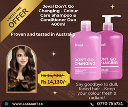 Show details for Jeval / Hair Care Jeval Don't Go Changing - Colour Care Shampoo & Conditioner Duo 400ml Picture of Jeval / Hair Care Jeval Don't Go Changing - Colour Care Shampoo & Conditioner Duo 400ml