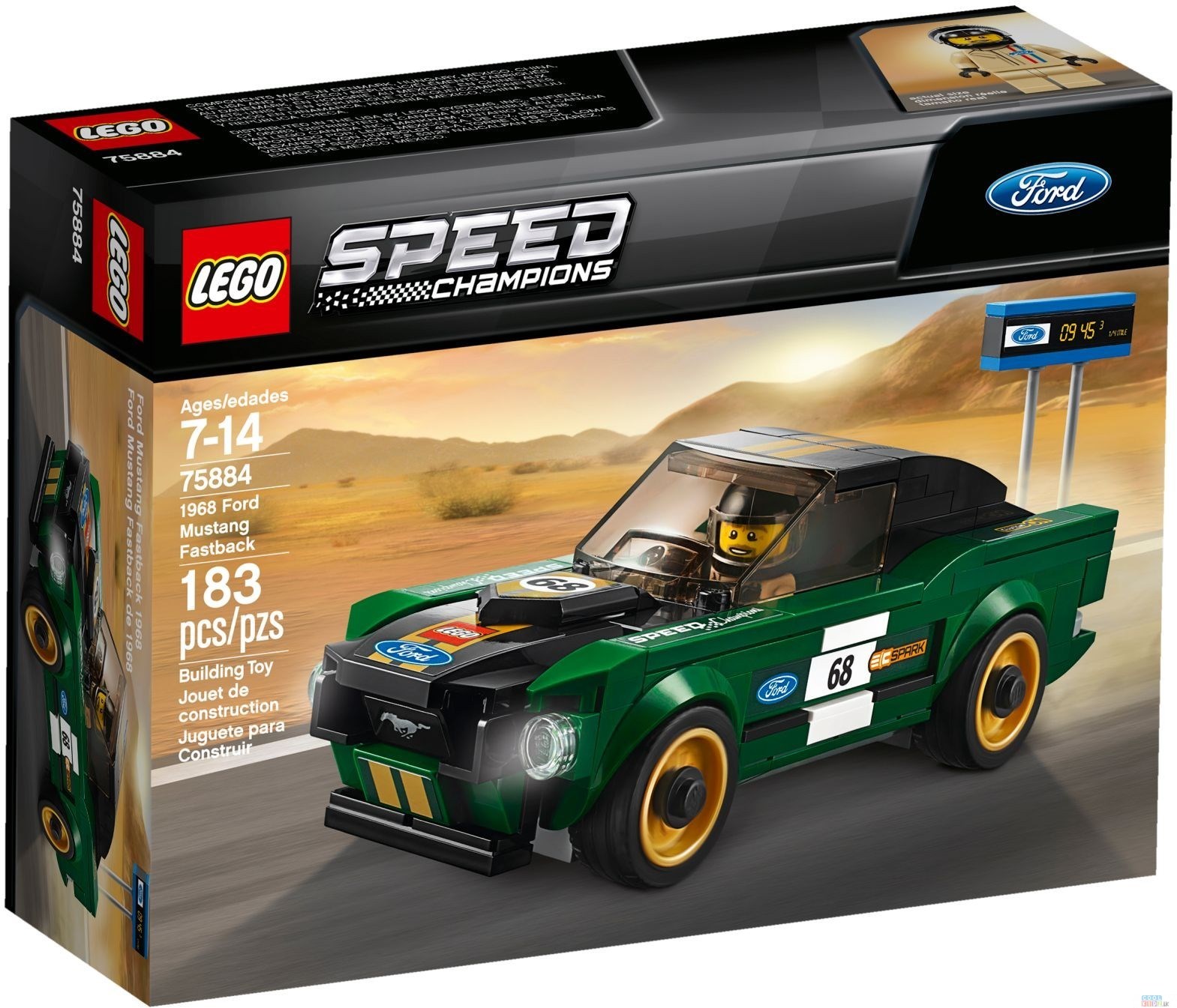 lego mustang 68