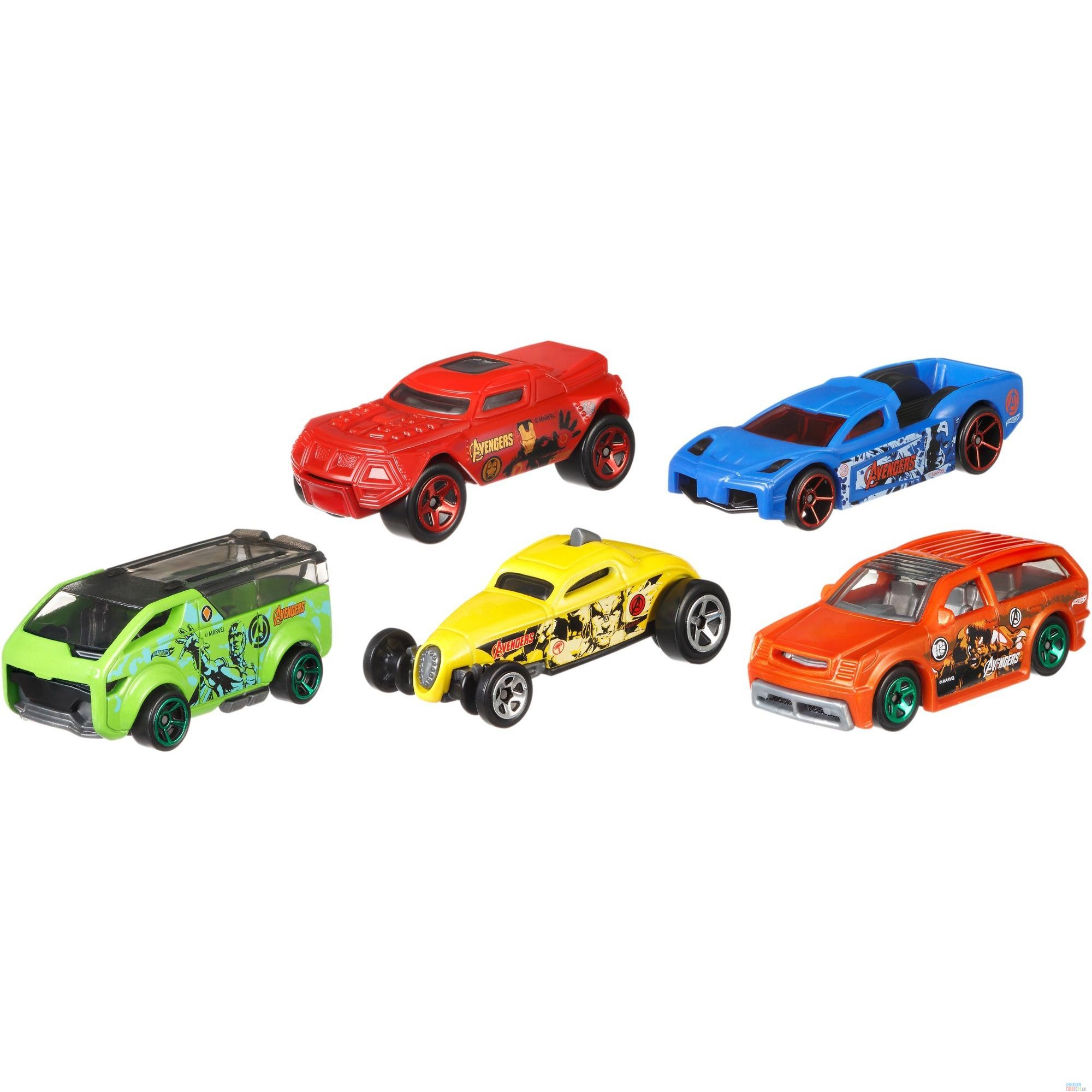 Hot Wheels Marvel Avengers Die-Cast Vehicle, 5-Pack | Lakmart