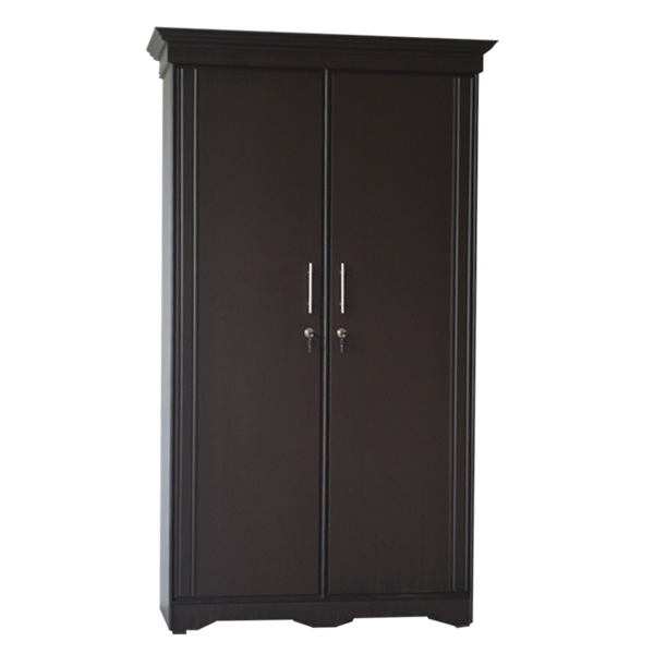 Picture of 2 Door Wardrobe Medium - Dark Brown