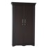 Picture of 2 Door Wardrobe Medium - Dark Brown, Picture 1