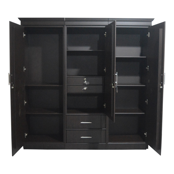 Furniture - 3 Unit Wardrobe - Dark Brown | LAKMARK.LK | Lakmart