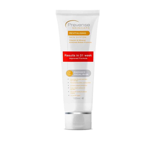 Picture of PREVENSE Radiance Facial Mask for All Skin Types 120ml