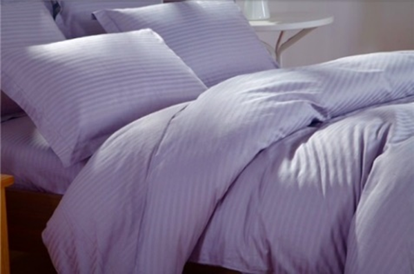 Picture of Self Striped Bed Sheet (Lavender color)