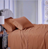 Picture of Self Striped Bed Sheet (Hazel Brown color), Picture 1