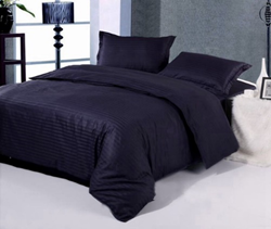 Picture of Self Striped Bed Sheet (Dark Plum color)