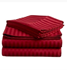 Picture of Self Striped Bed Sheet (Red color), Picture 1