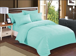 Picture of Self Striped Bed Sheet (Sea Green color)