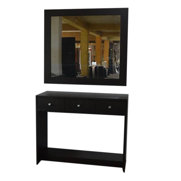 Picture of Console Table with Mirror Frame - Dark Brown